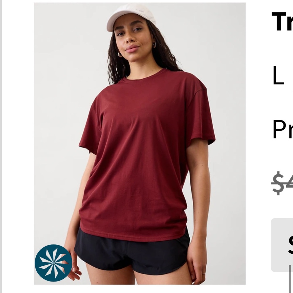 Athleta Cotton Tee